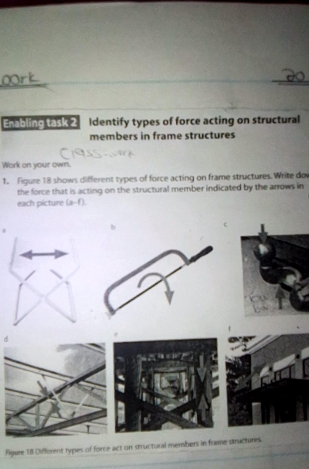 Enabling task 2 Identify types of force
