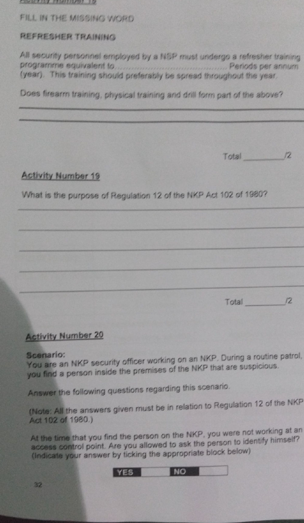 National Key Point Act.pdf Activity Number 19 What is the purpose of