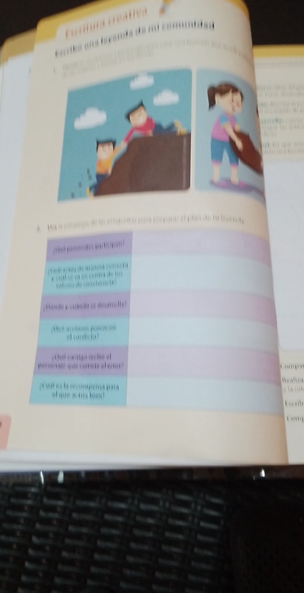 Escritura creativa Escribe una leyenda de mi