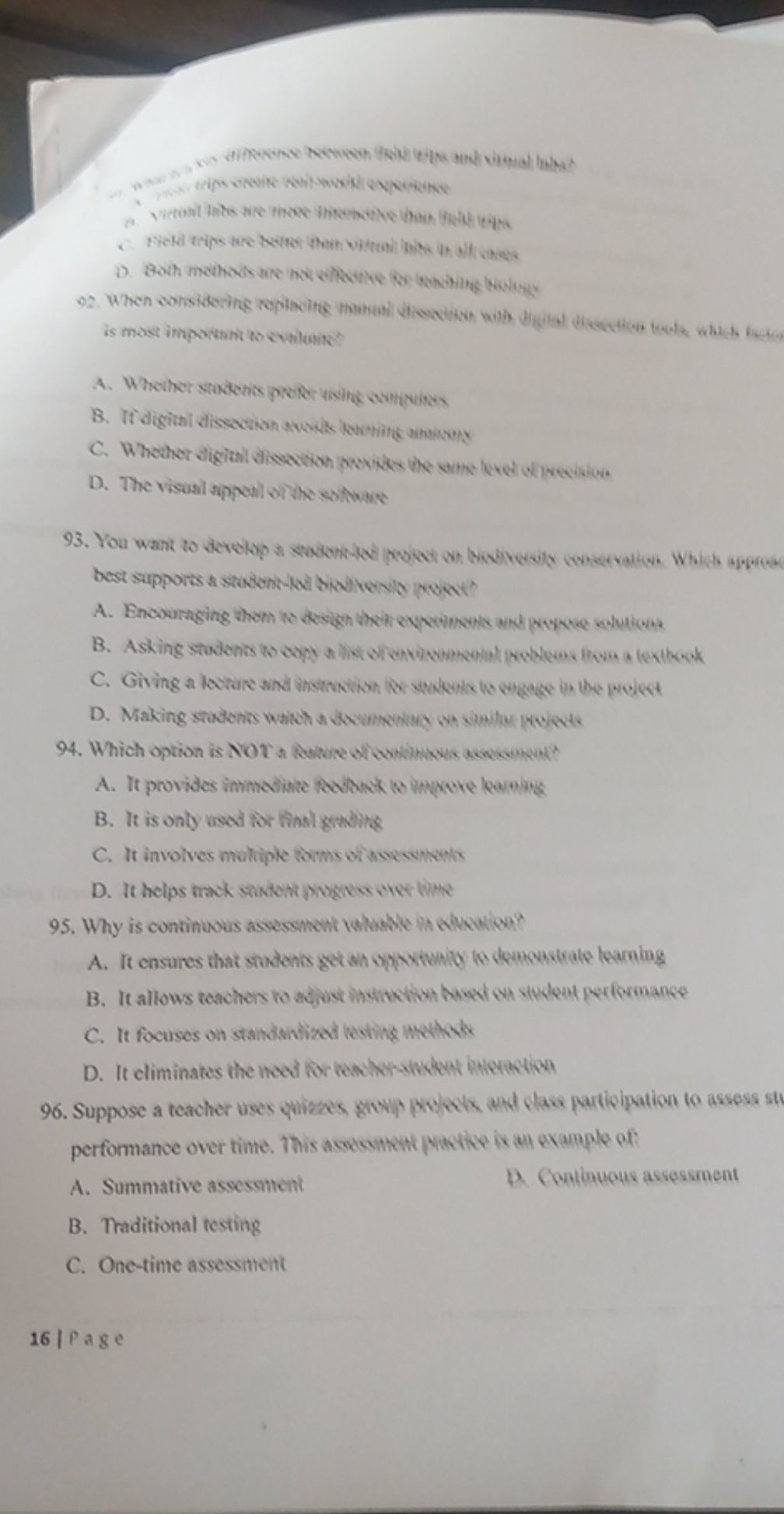 You want to develop a student-led project on