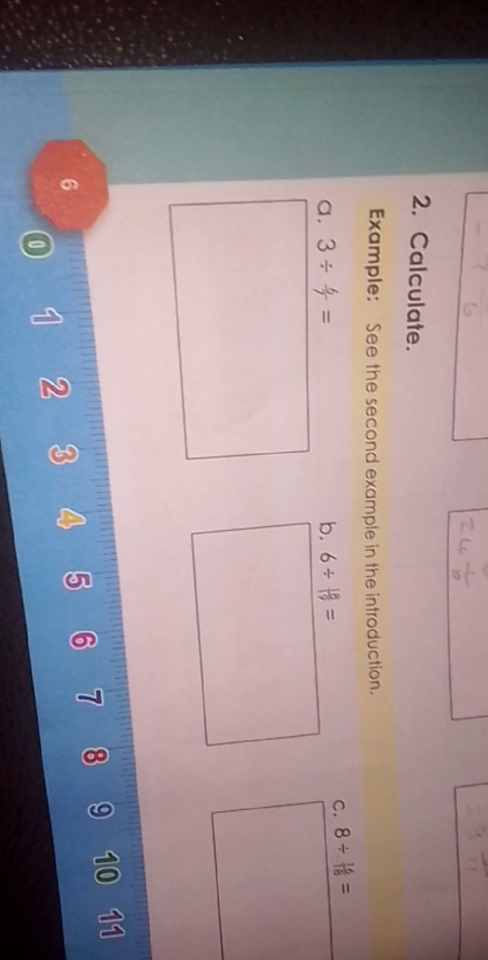Calculate. Example: See the second example