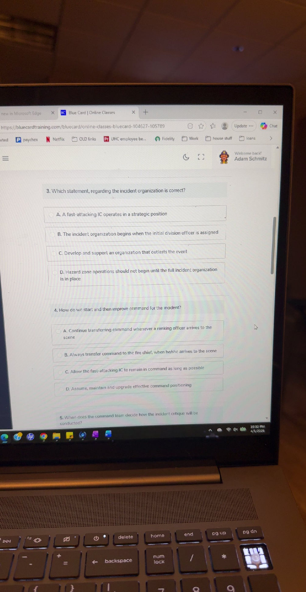 Improve Command How do we start and then improve command for