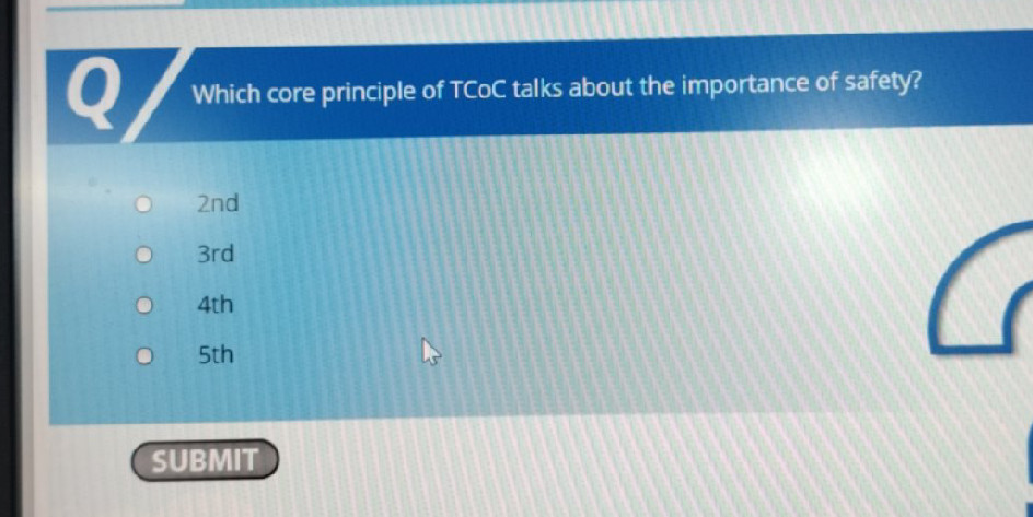 Tcoc Building Which core principle of TCoC talks about the
