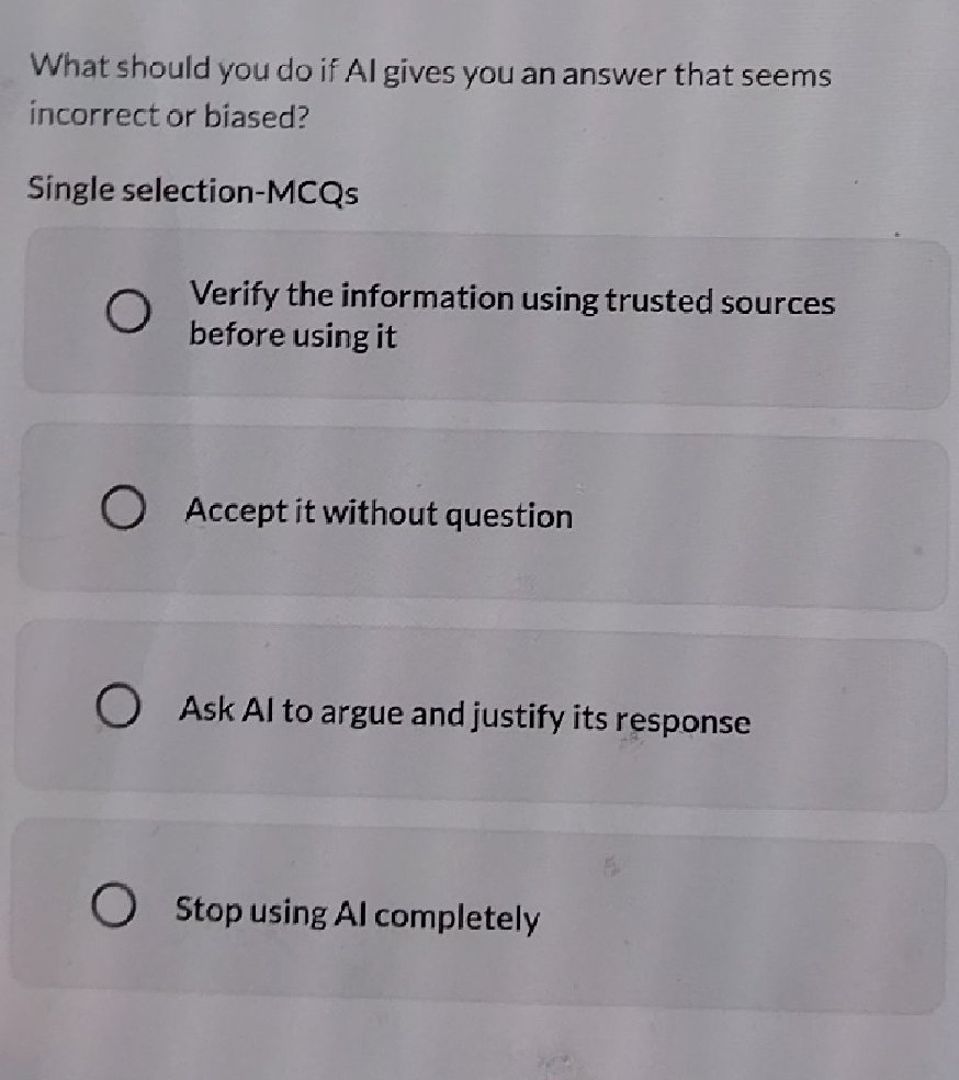 Ai Incorrect Answer Examples What should you do if AI gives you an answer