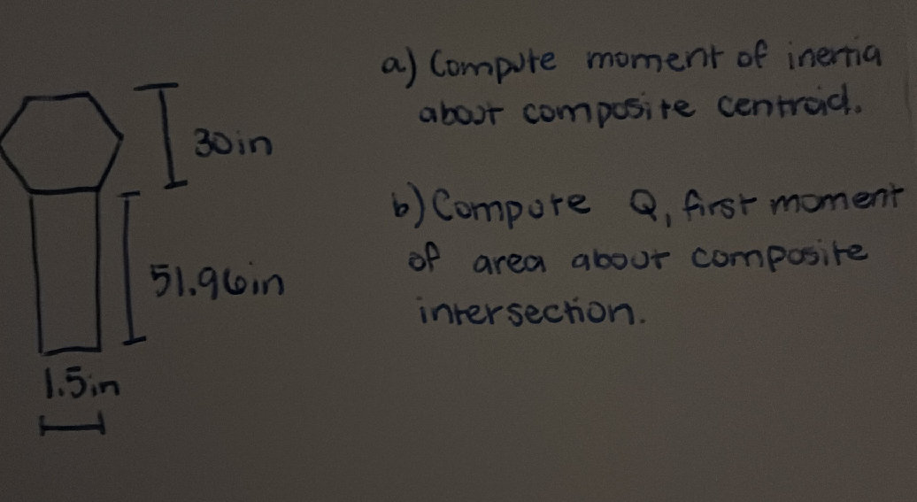 Given the composite shape consisting of a | StudyX