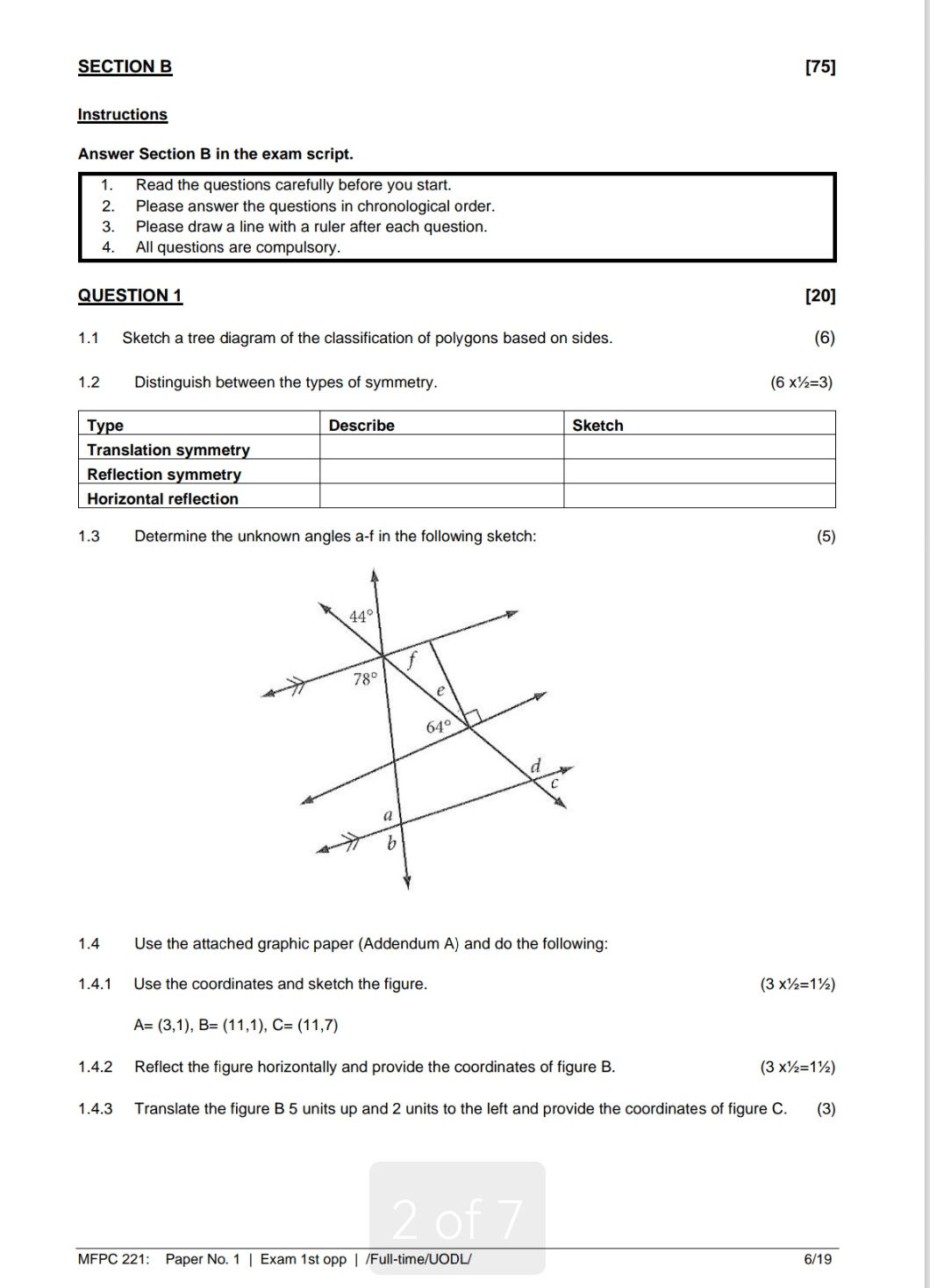 SECTION B Instructions Answer Section B in | StudyX