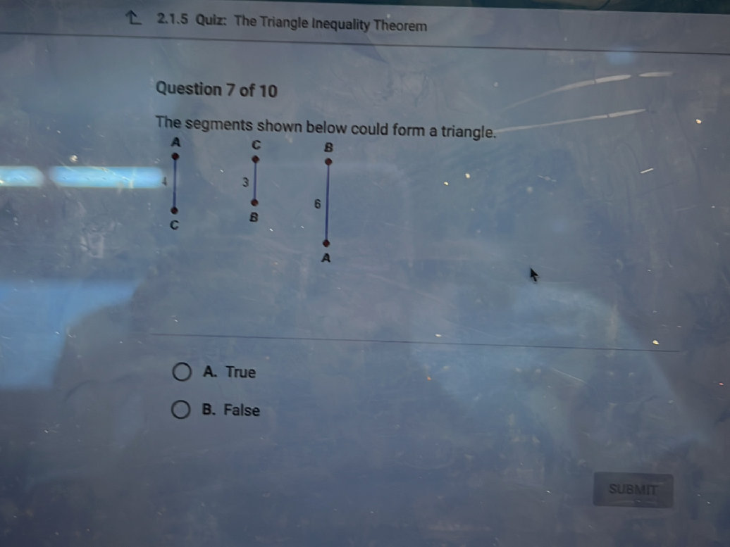 The segments shown below could form a | StudyX