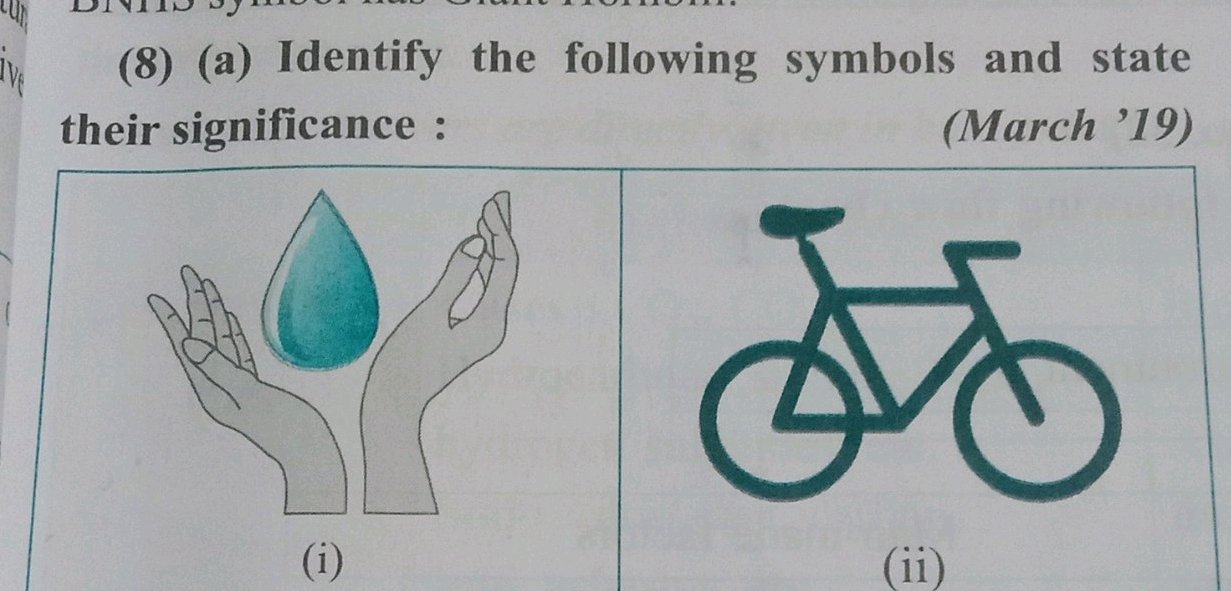 (8) (a) Identify the following symbols and | StudyX