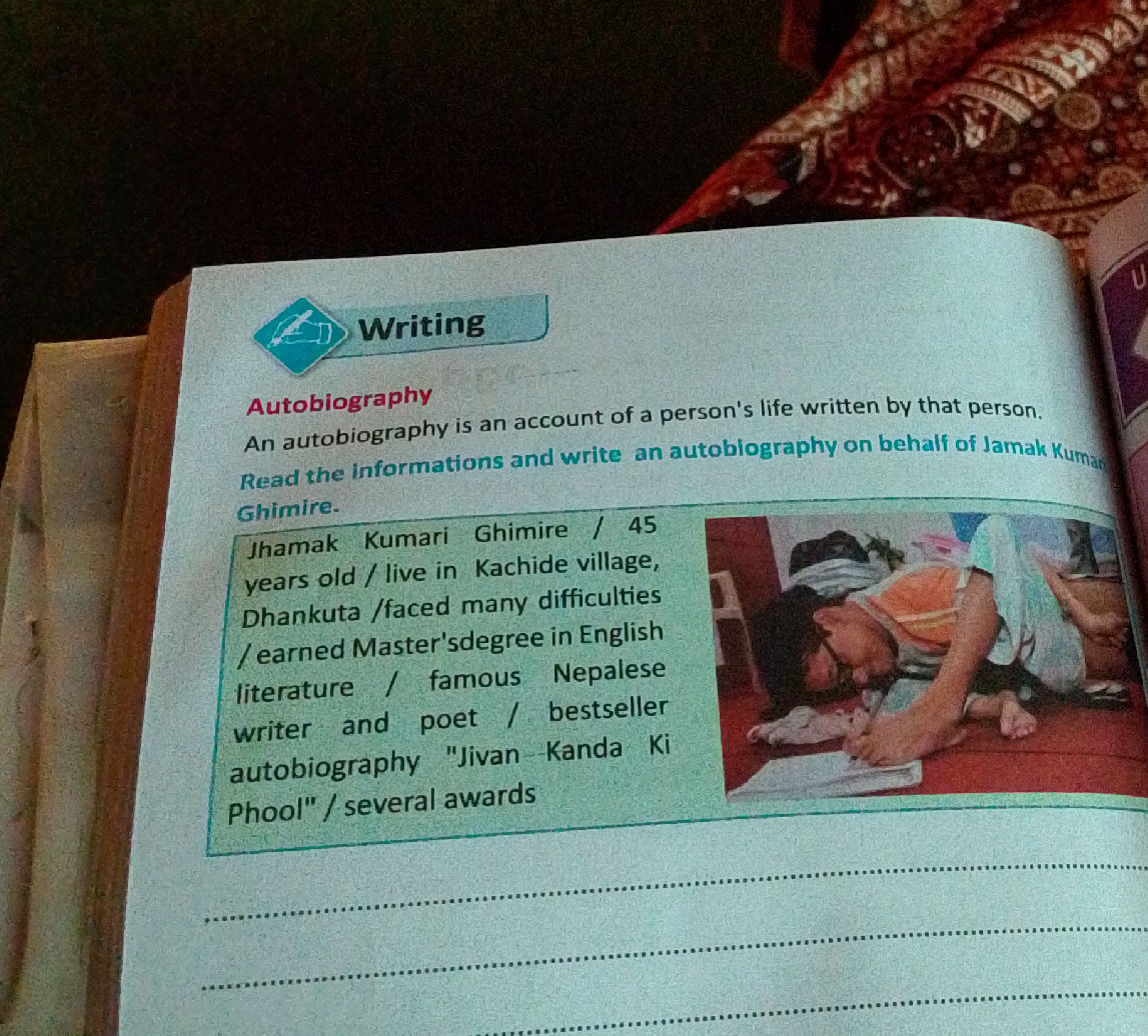 AUTOBIOGRAPHY IS WRITTEN IN WHAT PERSON visual data 8