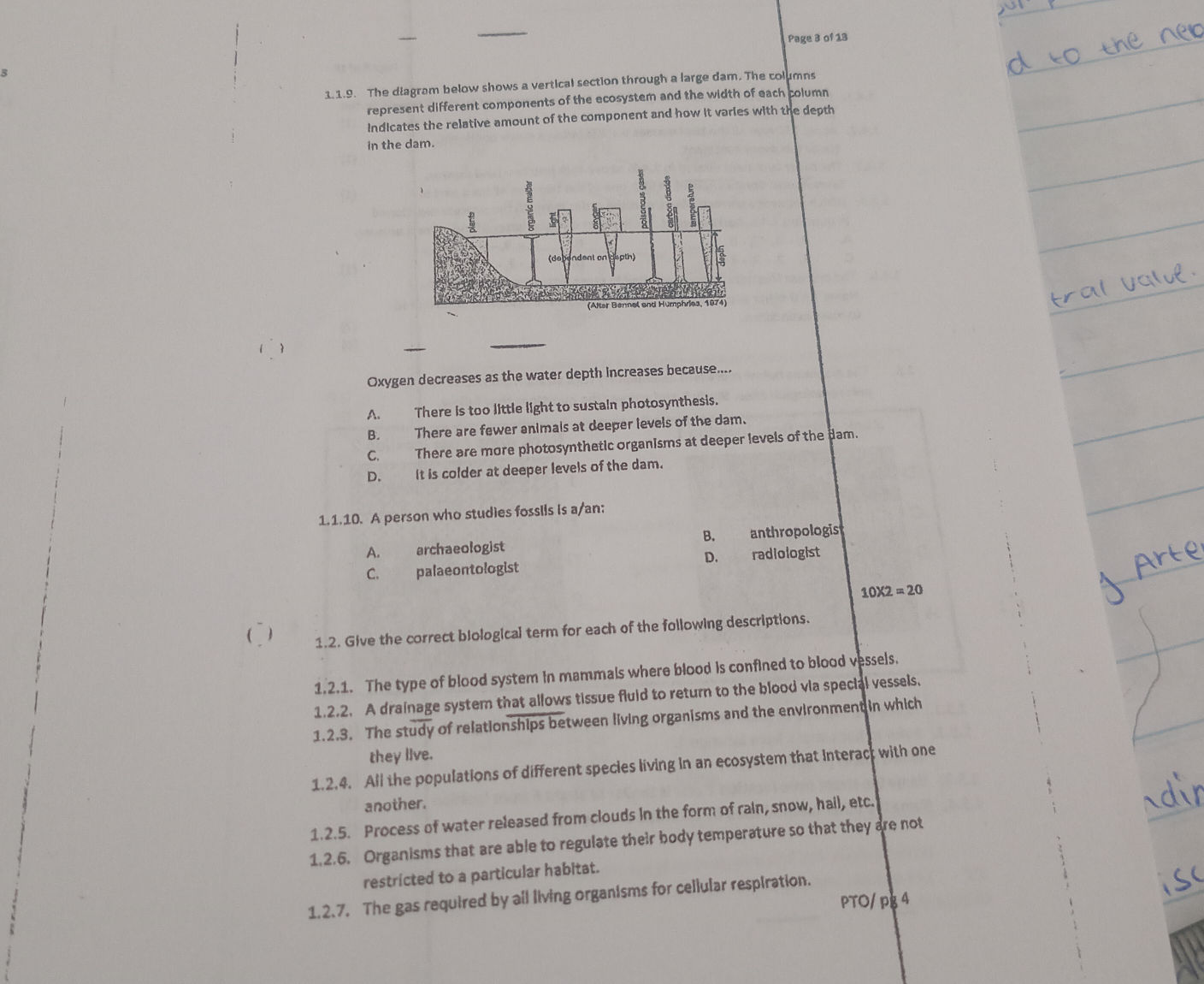 1.1.9. The diagram below shows a vertical | StudyX