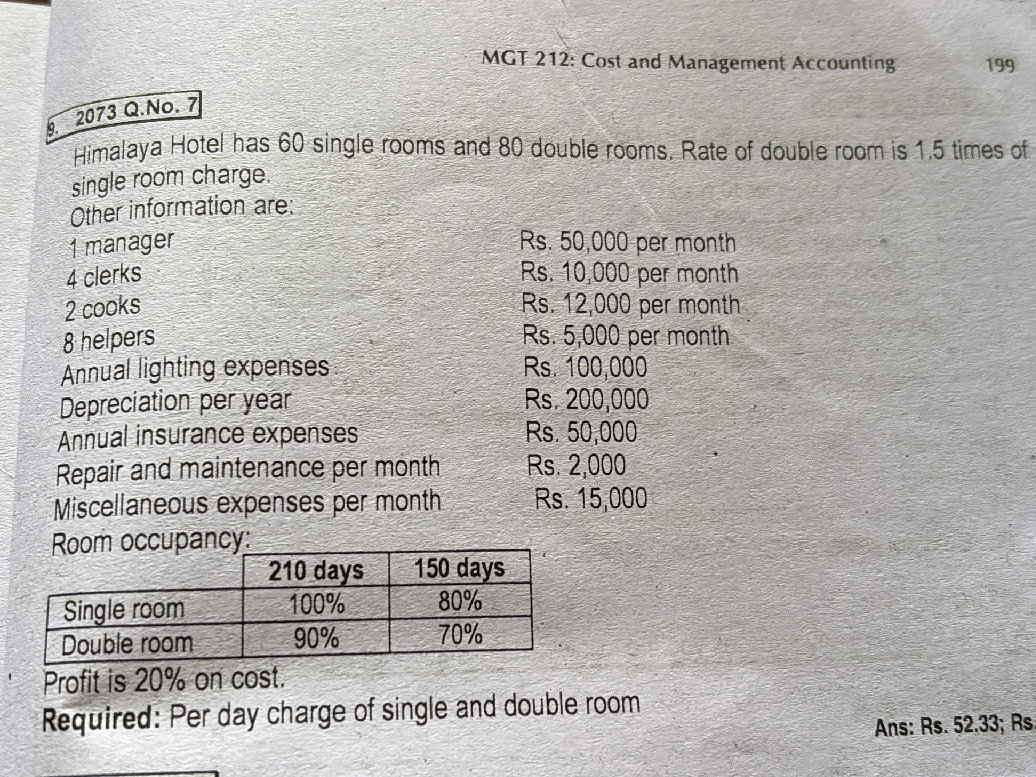 MGT 212: Cost and Management Accounting 9. | StudyX