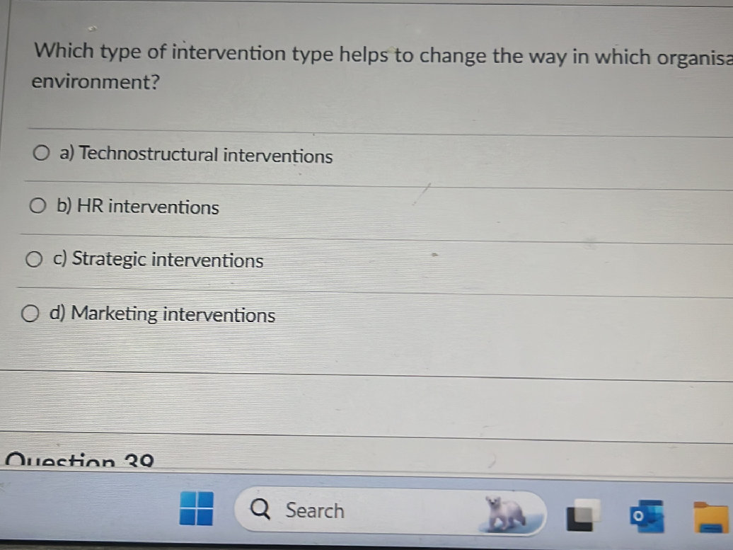 Which type of intervention type helps to | StudyX