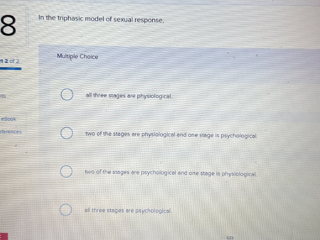 In the triphasic model of sexual response, | StudyX