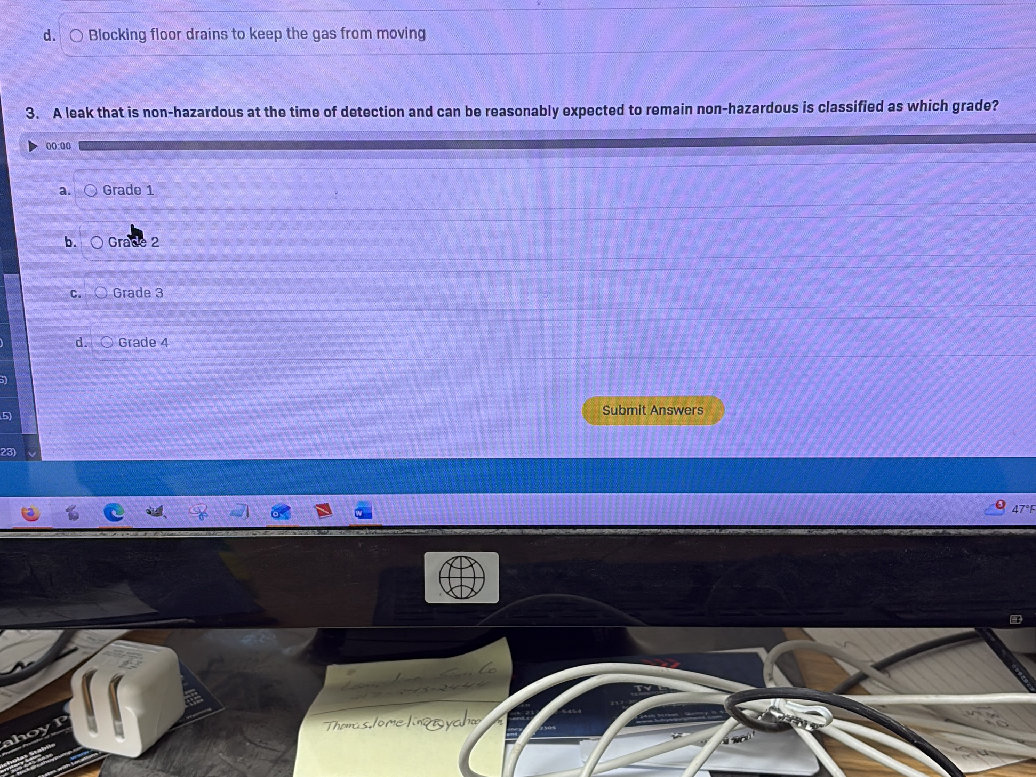 3. A leak that is nonhazardous at the time StudyX