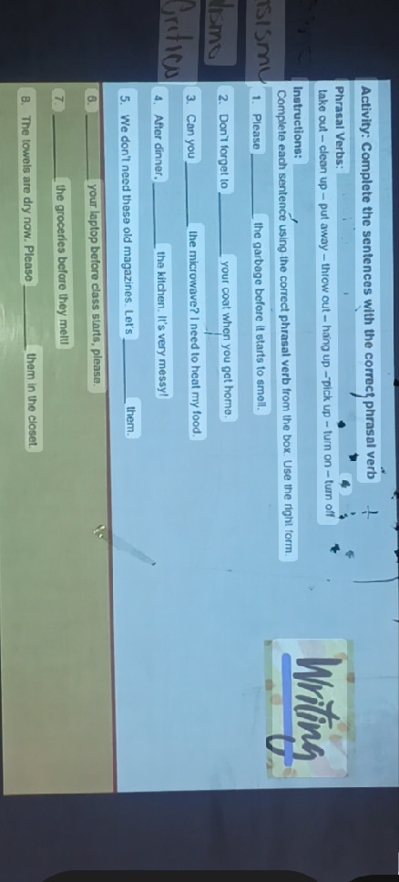 Activity: Complete the sentences with the | StudyX