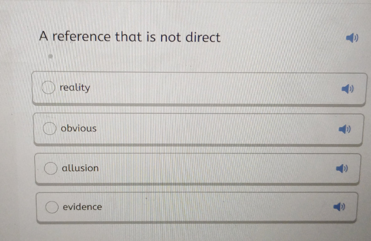 A reference that is not direct reality | StudyX