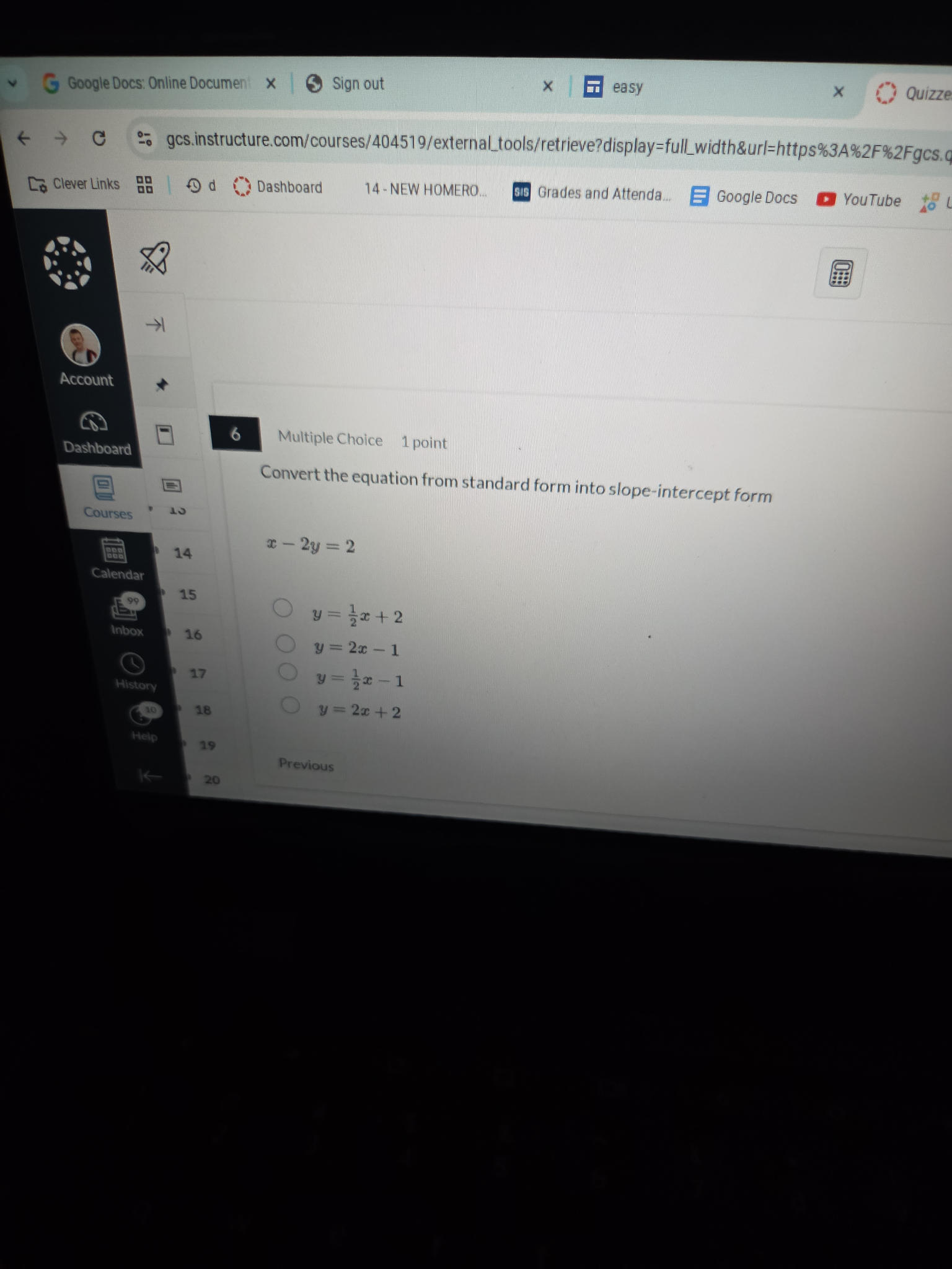 Convert the equation from standard form into | StudyX