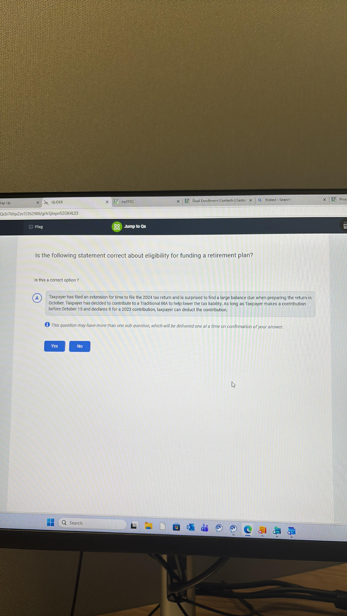 Is the following statement correct about | StudyX
