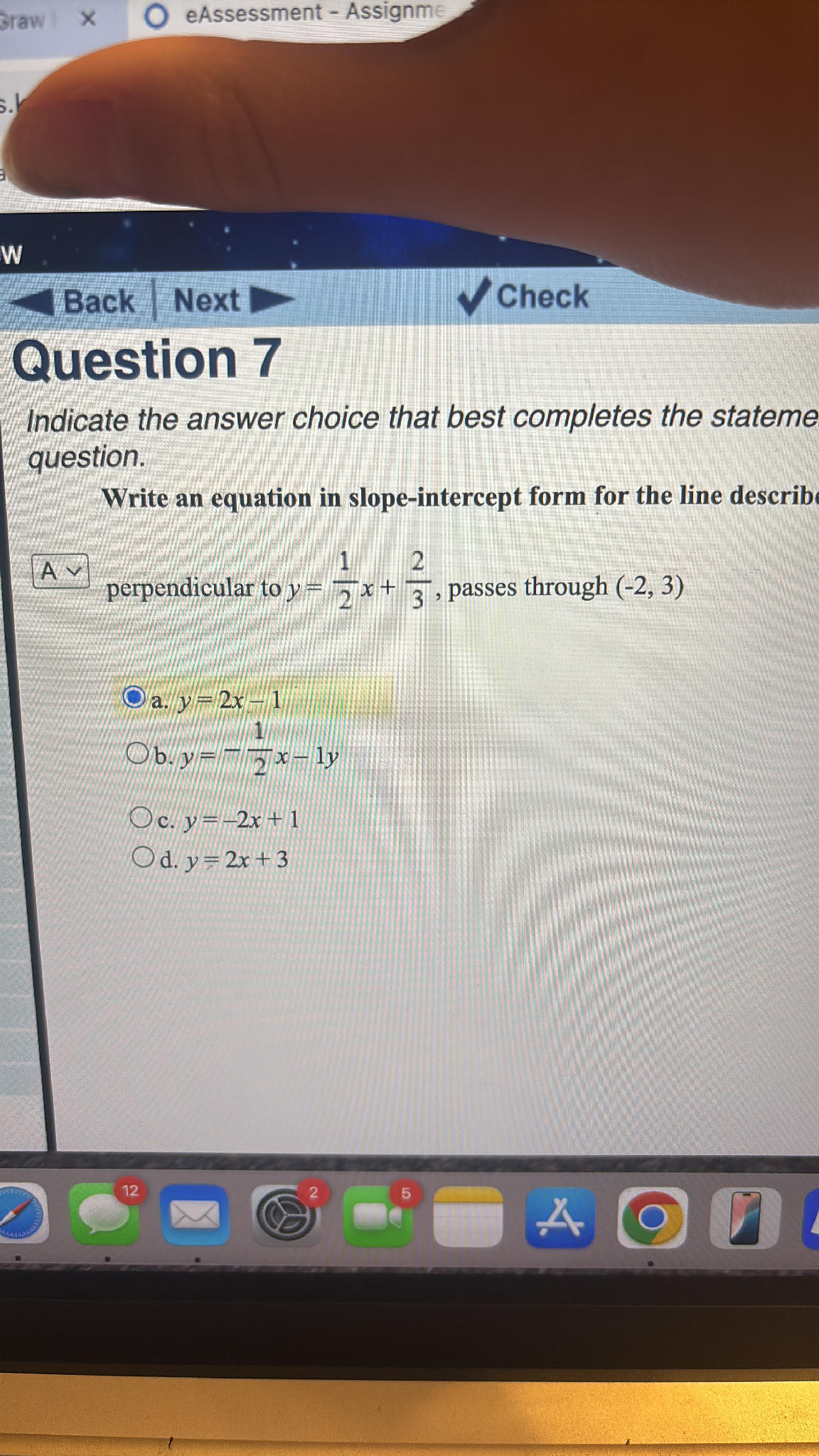 Indicate the answer choice that best | StudyX