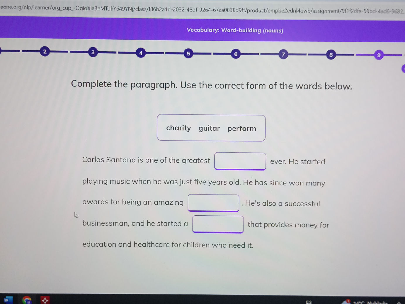 Complete the paragraph. Use the correct form | StudyX