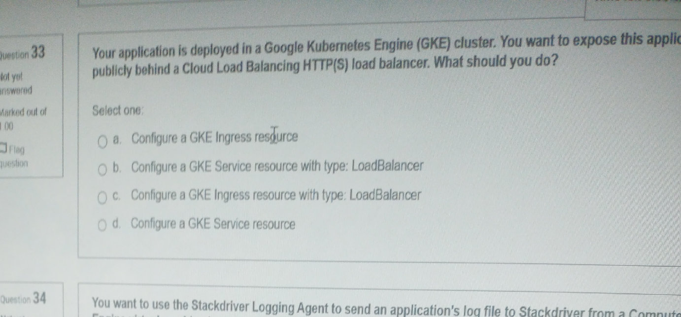 Your application is deployed in a Google | StudyX