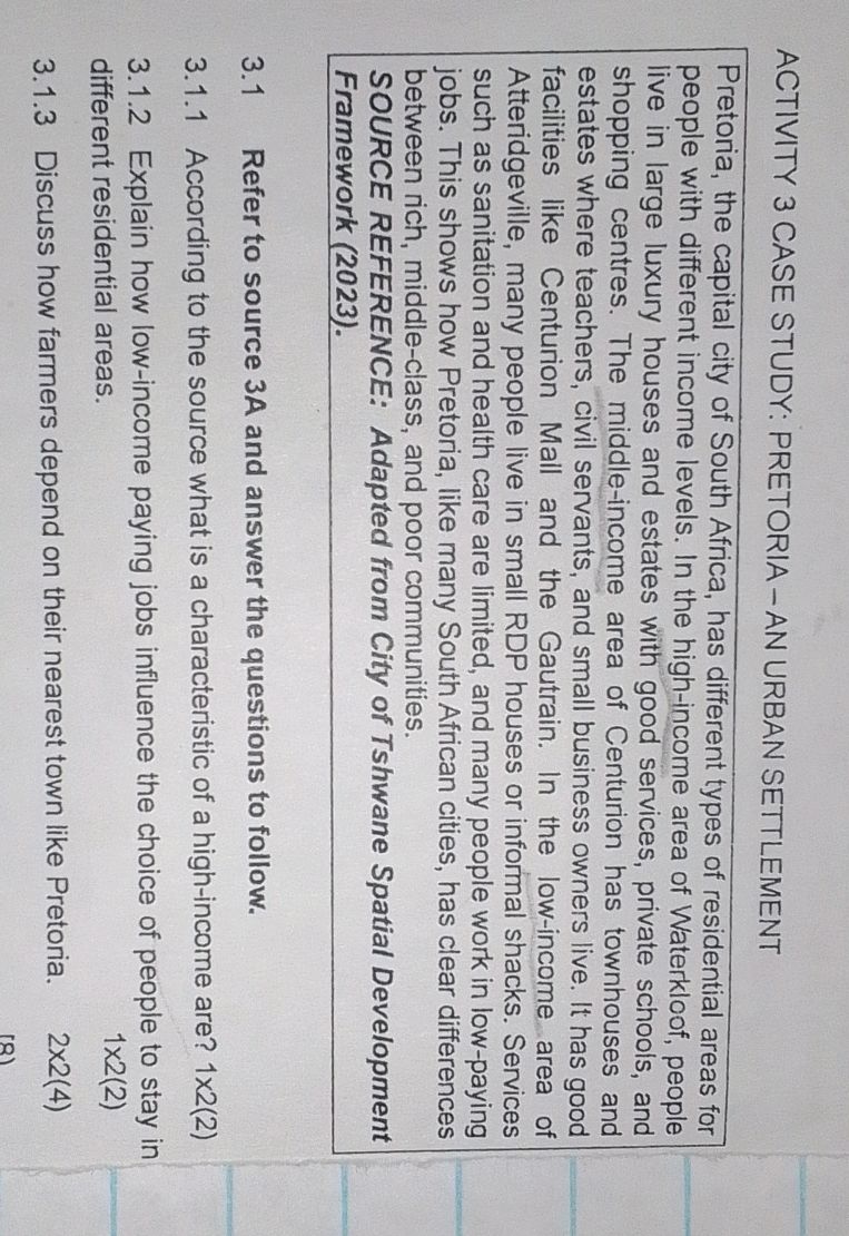 3.1 Refer to source 3A and answer the | StudyX