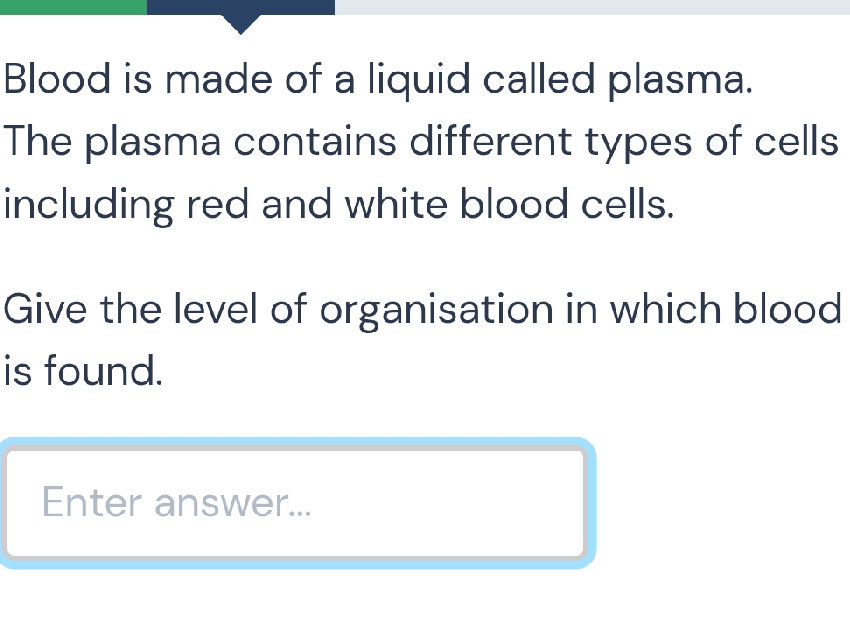 Blood is made of a liquid called plasma. The