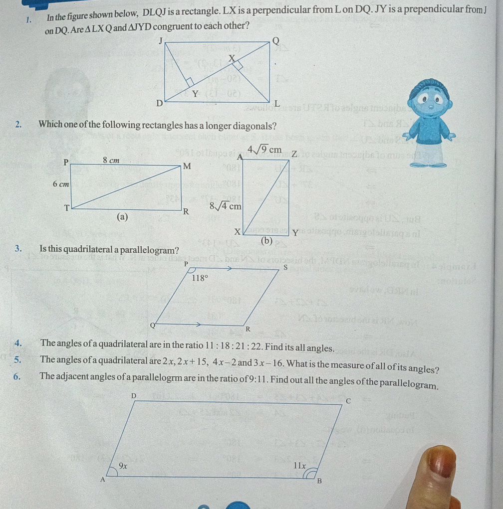 1. In the figure shown below, DLQJ is a | StudyX
