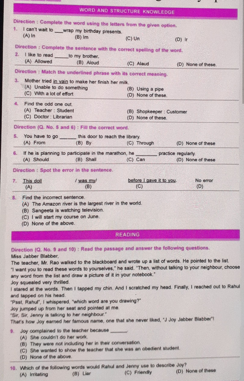 Direction: Match the underlined phrase with | StudyX