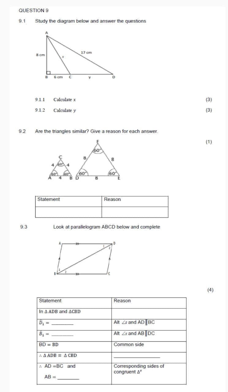 Study the diagram below and answer the | StudyX
