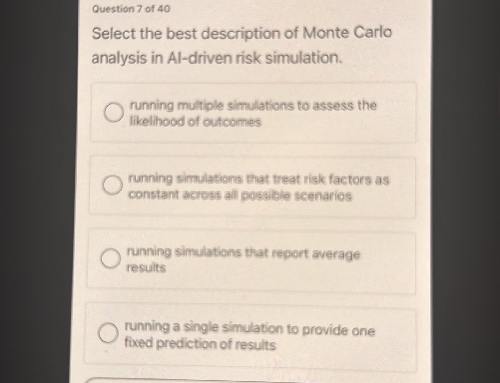 Select the best description of Monte Carlo | StudyX