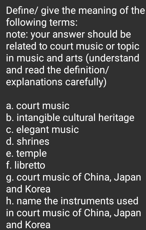 Define/ give the meaning of the following StudyX