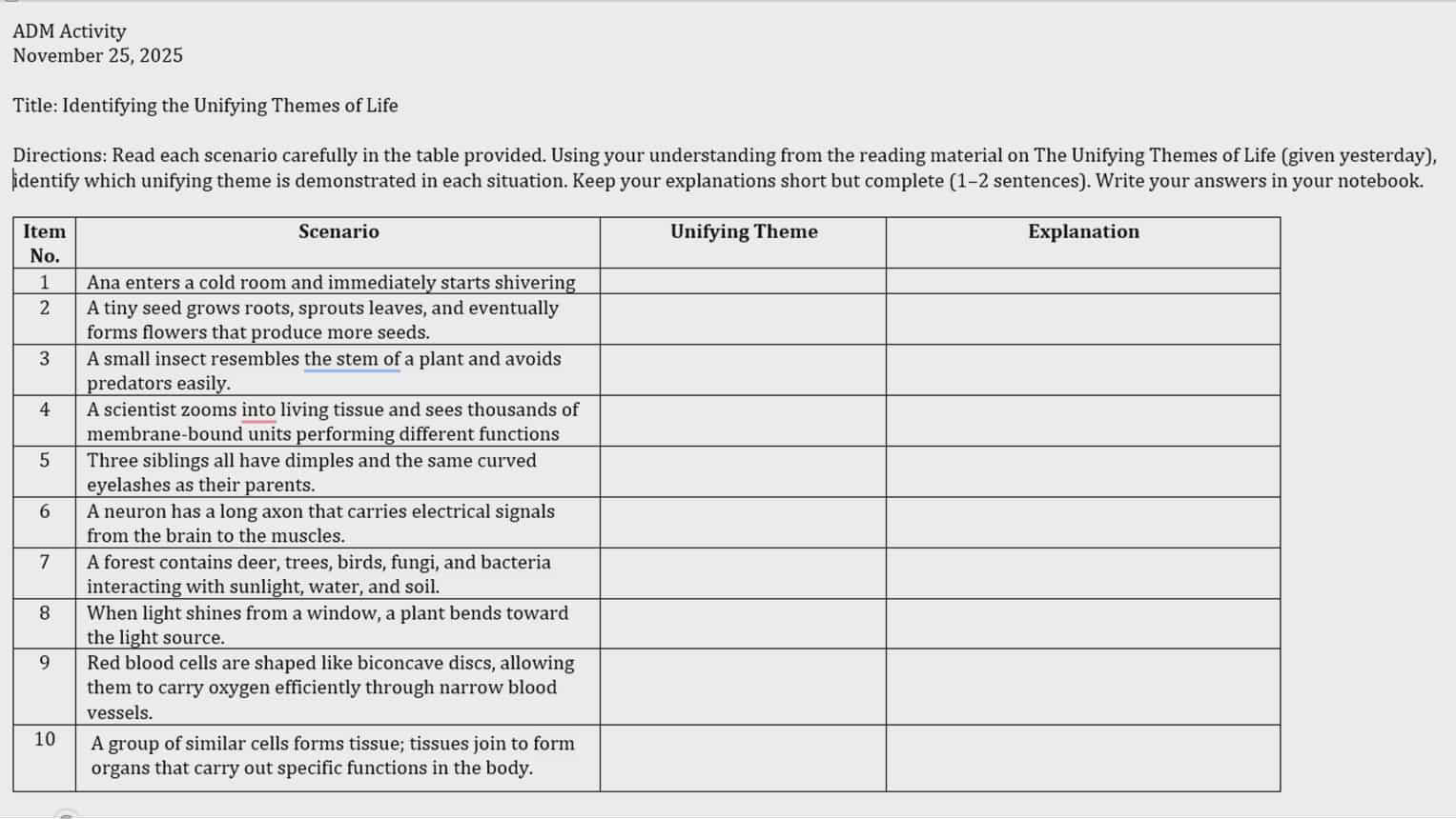 ADM Activity November 25, 2025 Title: | StudyX