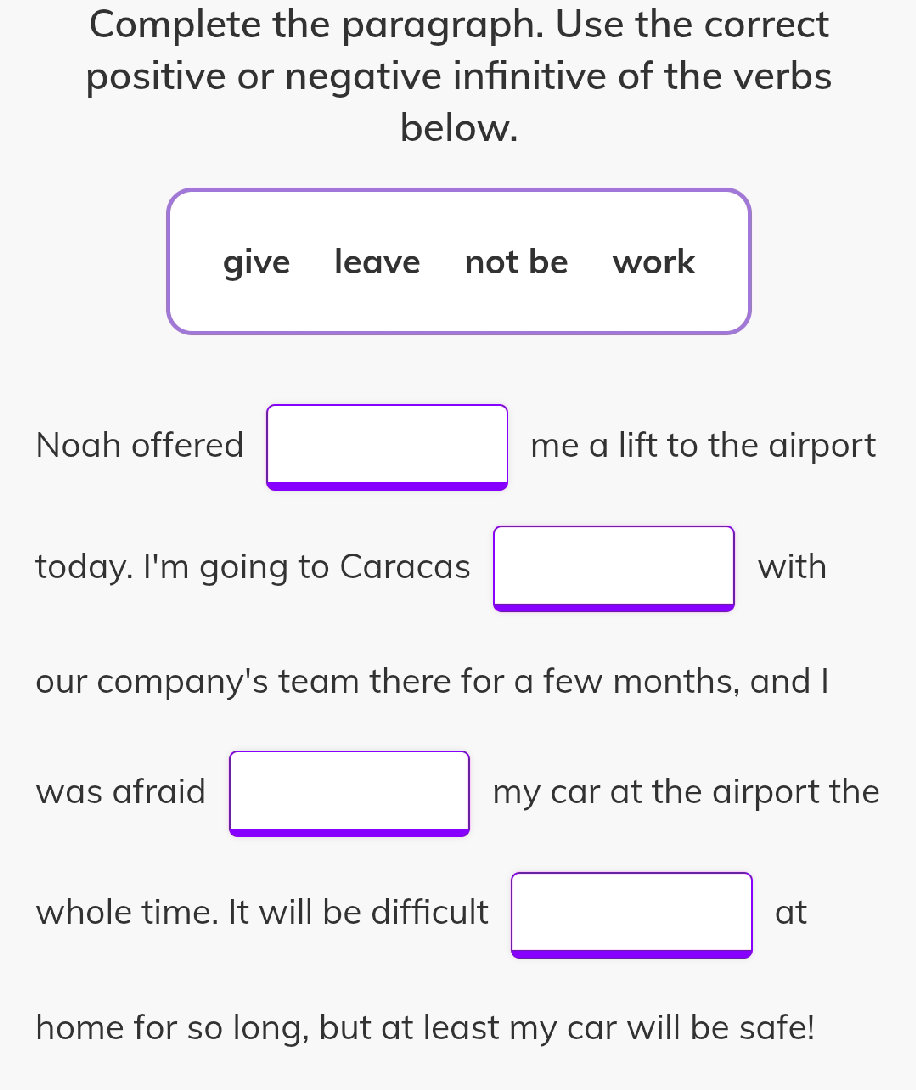Complete the paragraph. Use the correct | StudyX