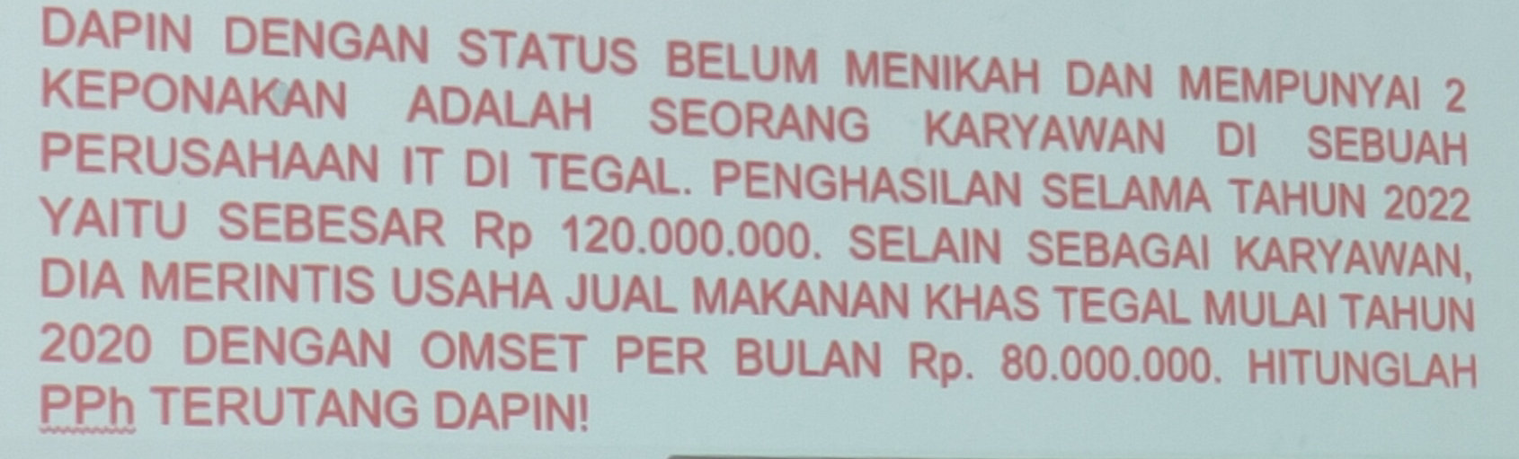 DAPIN DENGAN STATUS BELUM MENIKAH DAN | StudyX
