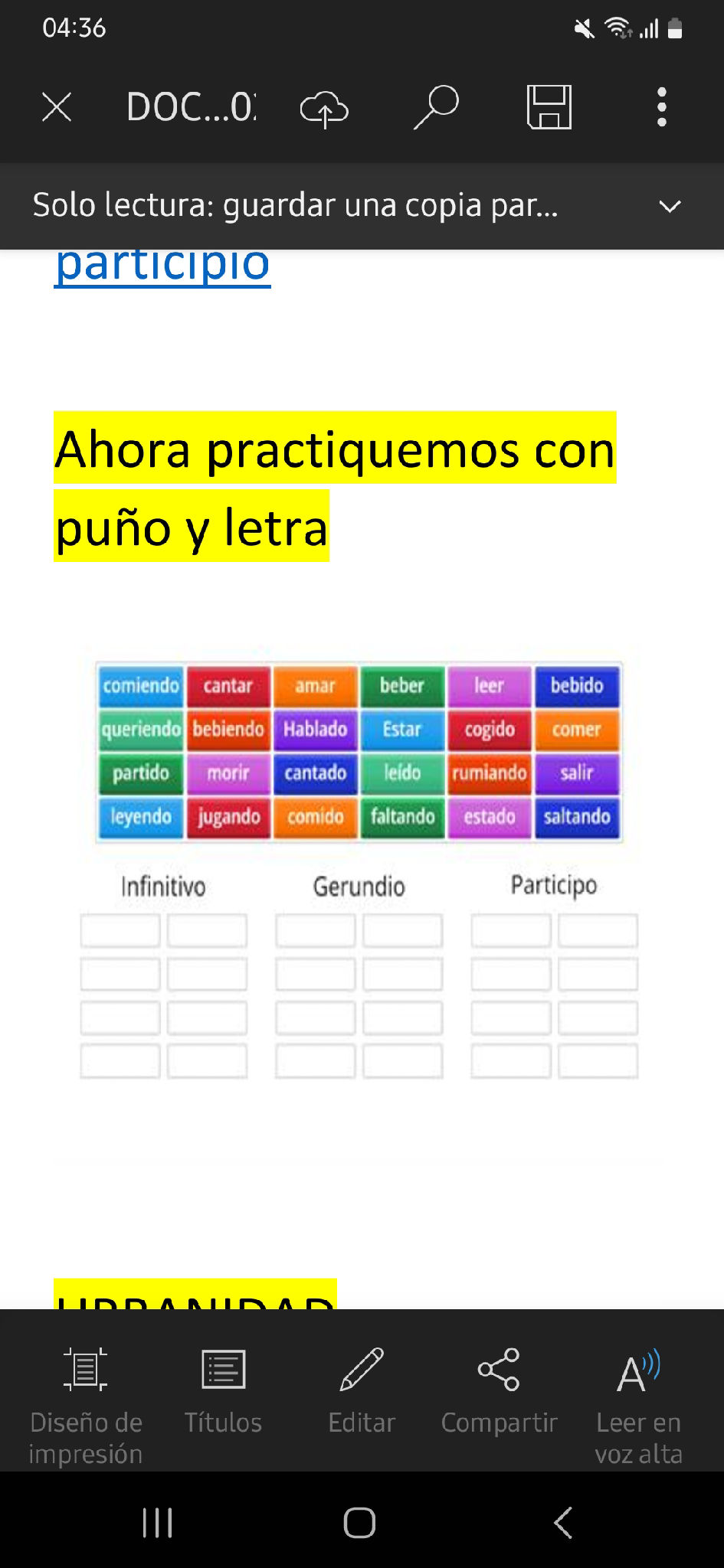 Solo lectura: guardar una copia par... | StudyX