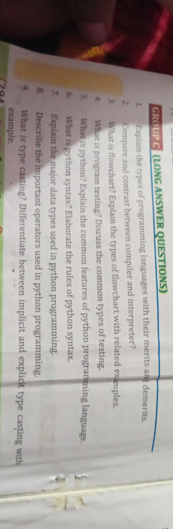 Explain the types of programming languages | StudyX