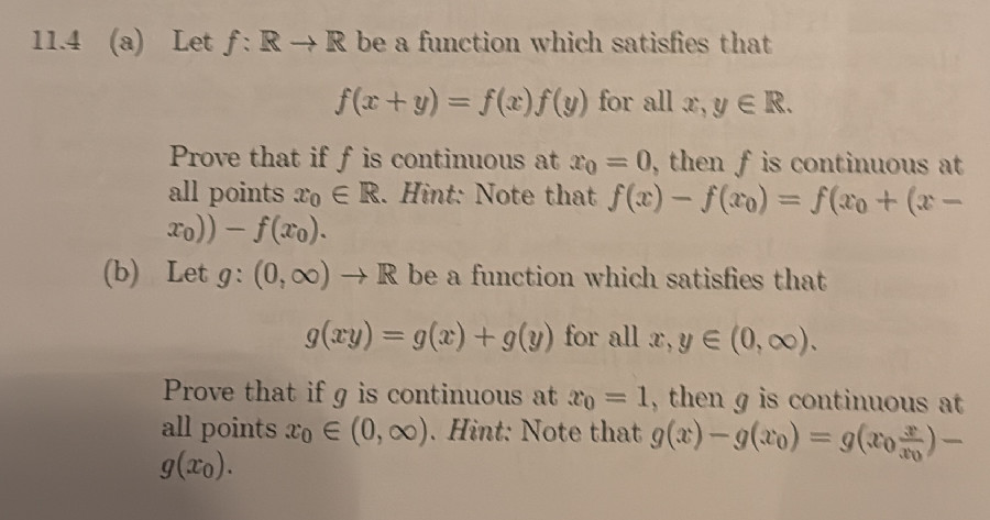 (a) Let $f: {R} {R}$ be a function which | StudyX
