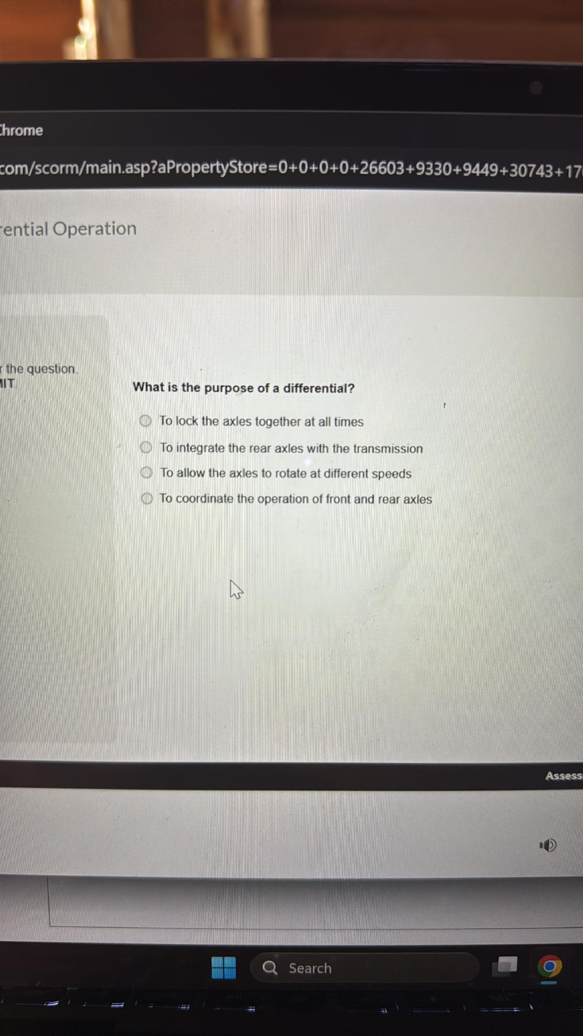 What is the purpose of a differential? To | StudyX