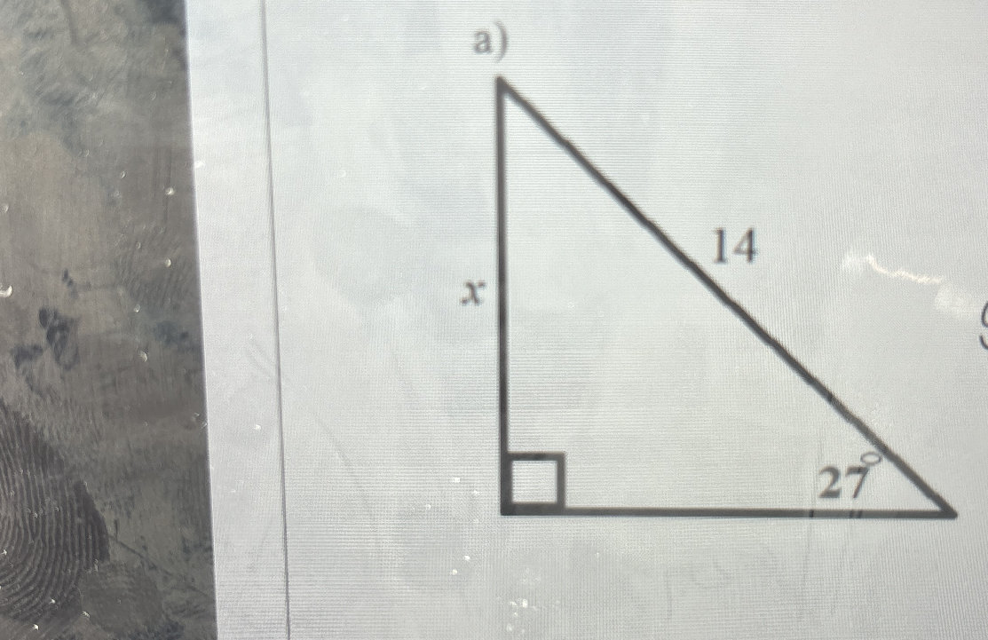 In the right-angled triangle shown, find the | StudyX