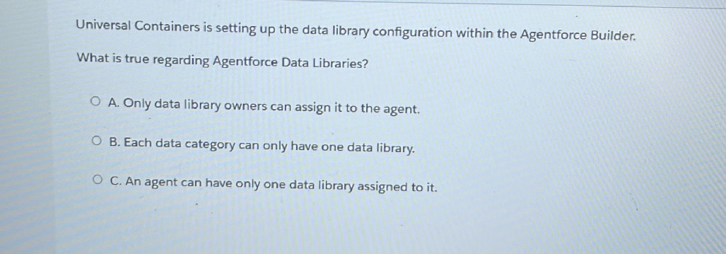 Universal Containers is setting up the data