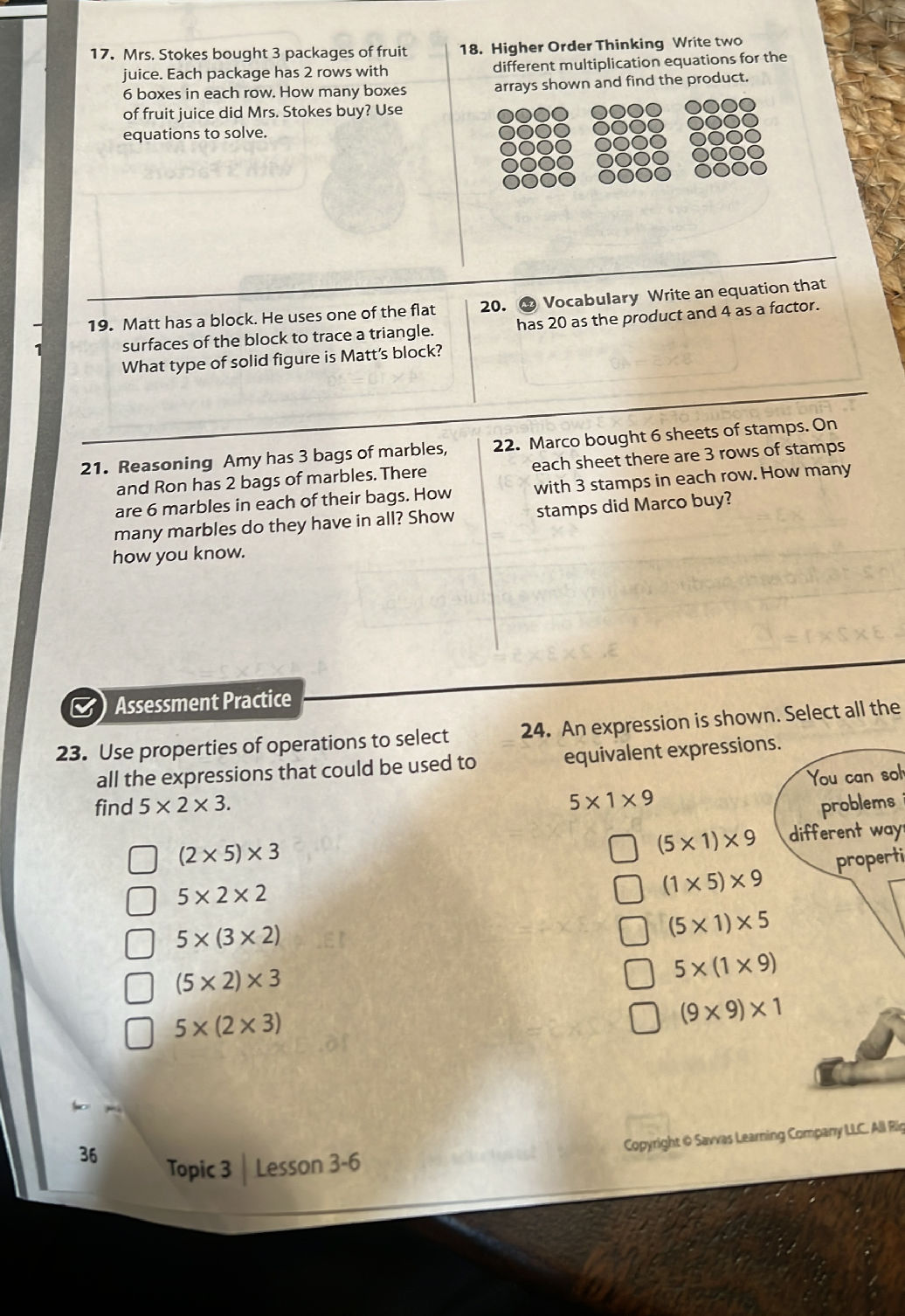 Higher Order Thinking Write two different | StudyX