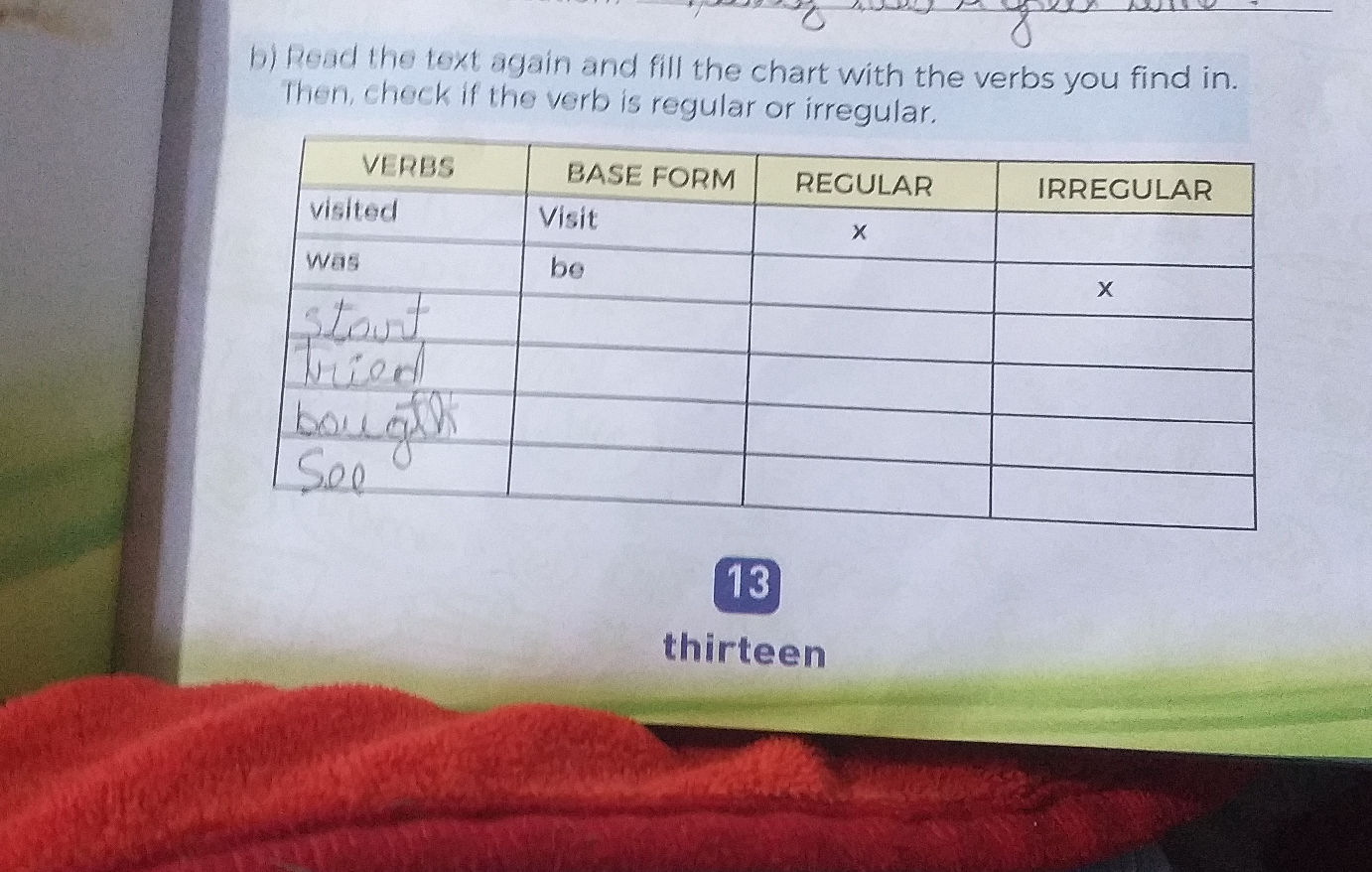 b) Read the text again and fill the chart | StudyX