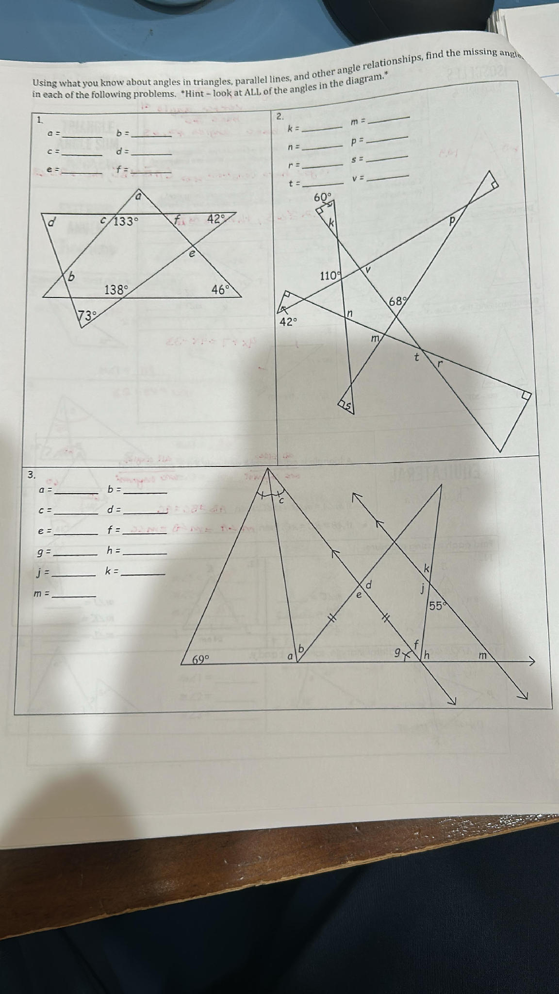 Using what you know about angles in | StudyX