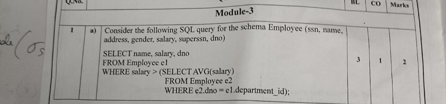 Consider the following SQL query for the | StudyX