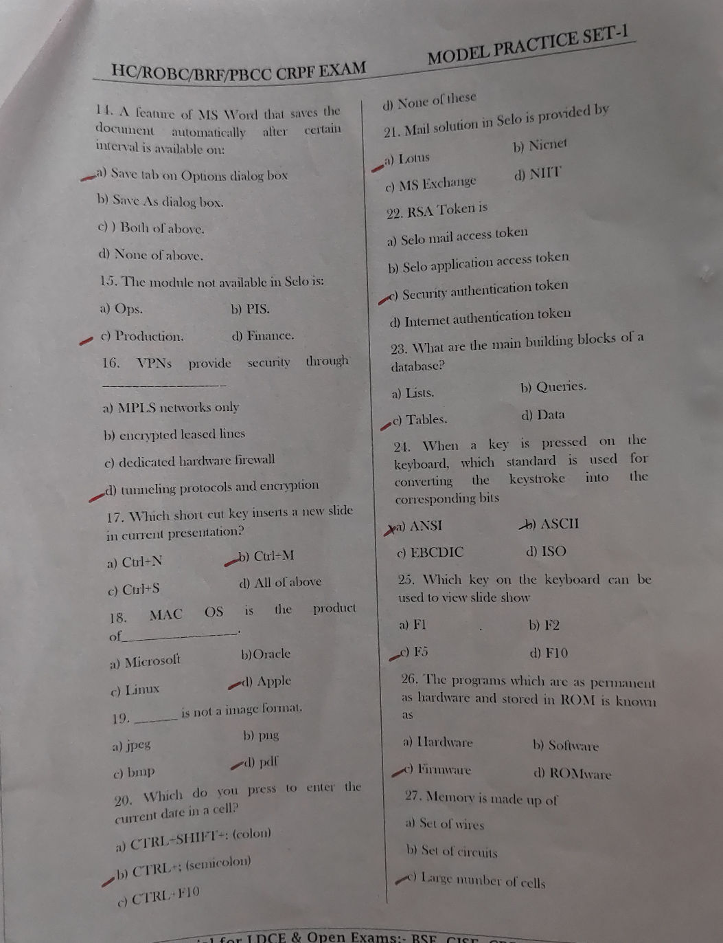 Module Not Available Image 15. The module not available in Selo is: a) | StudyX