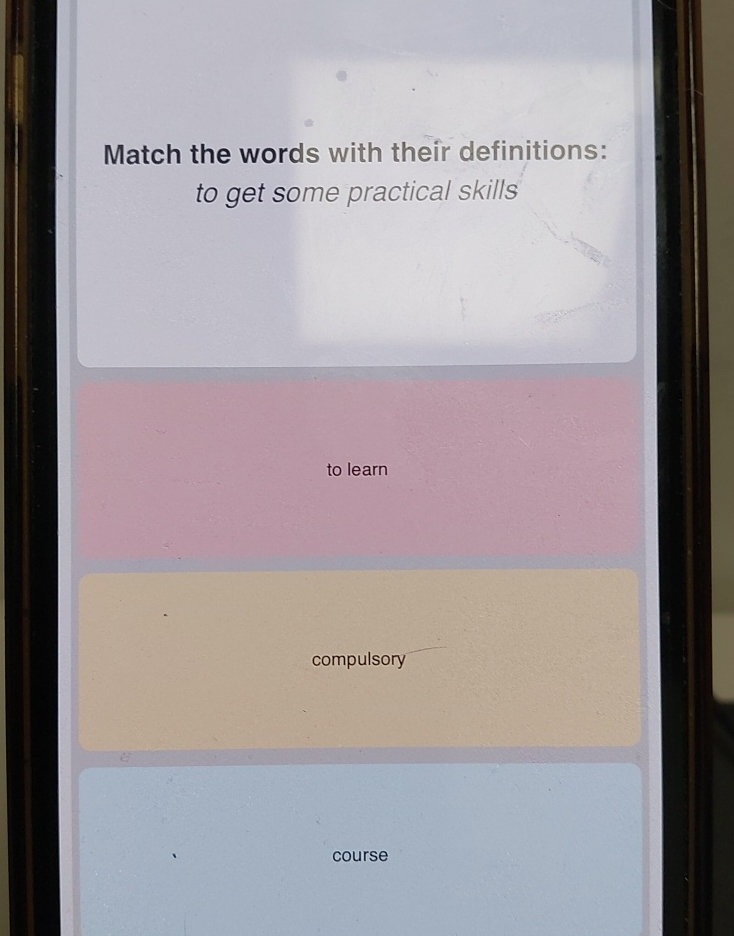 Match the words with their definitions: | StudyX