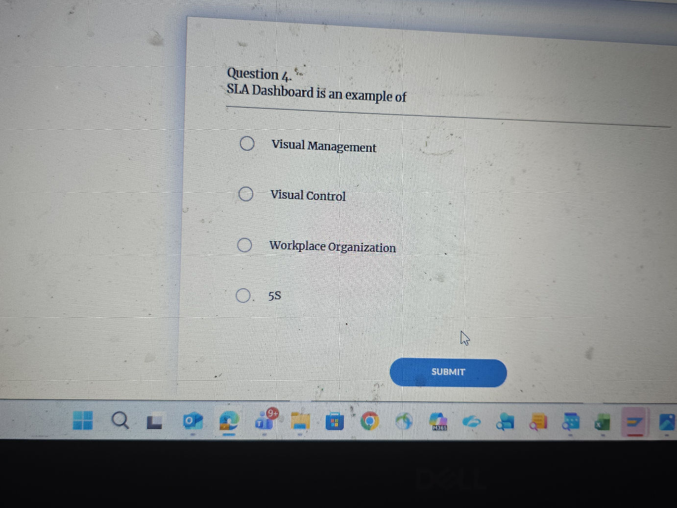 Question 4. SLA Dashboard is an example of | StudyX