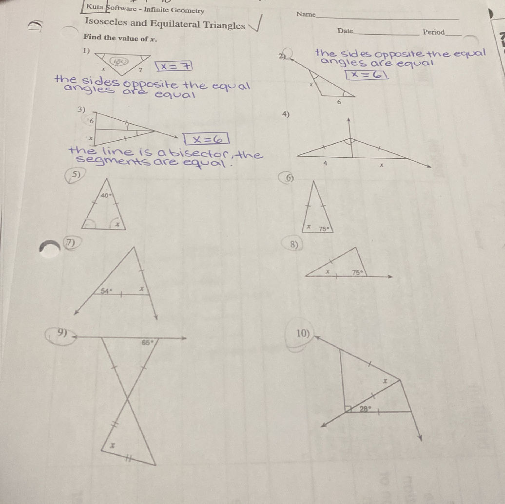 Find the value of x. (Note