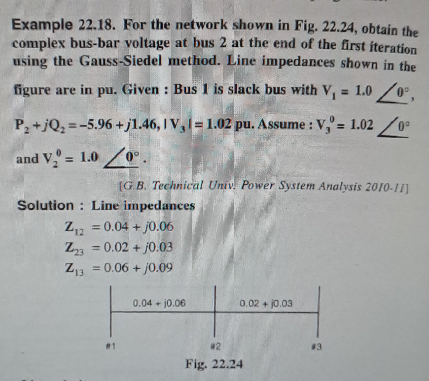 Example 22.18. For the network shown in Fig. | StudyX